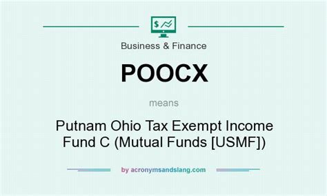 Putnam Ohio Tax Exempt Income Fund (POXBX) .